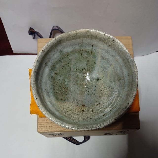 茶道具 作家物陶芸家書家鮎貝晄月氏荒磯焼抹茶茶碗☆常識の範囲の価格