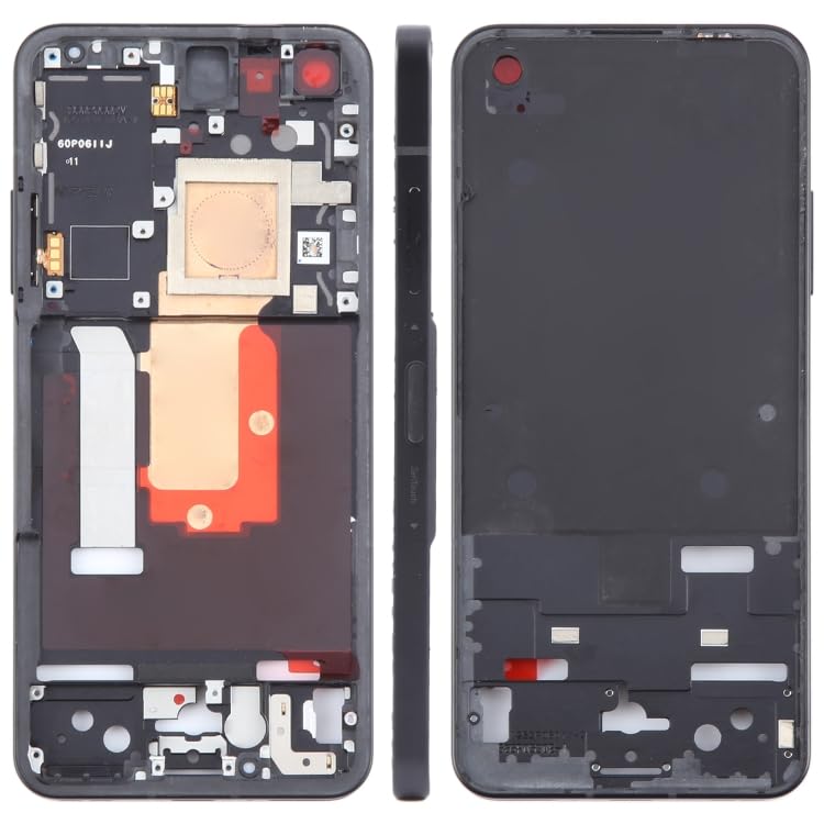 Plaque de lunette ASUS Zenfone 9 AI2202 pièce de rechange milieu châssis noir