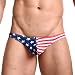 Forest Men's Underwear G-String American Flag Design-XL