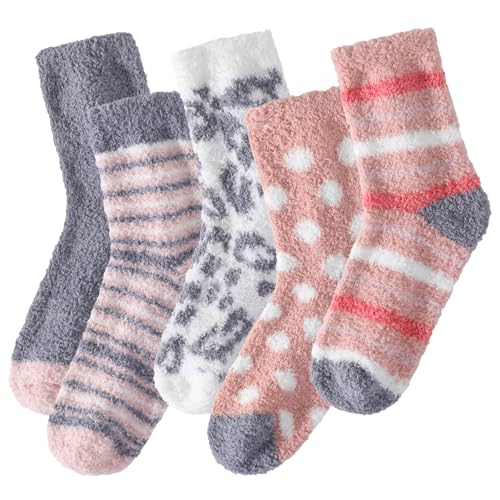 Image of Passionbility Fuzzy Socks for Women - Fluffy Socks Womens, Women Slipper socks of Coral Fleece