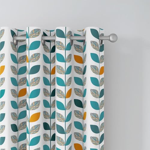 Image of Wakefit Window Curtains 5 feet Set of 1, Blocks Upto 70% of Light, Curtains 5 feet, Curtains for Window, Curtains for Living Room, Polyester Printed Curtains, Decoration Items for Home Decor (Alwin)