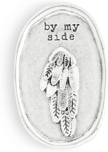 DEMDACO Wing by My Side Silver Tone 2 x 1.5 Iron Metal Guardian Angel Visor Clip