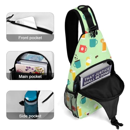 Bolso bandolera unisex ligero para hiking y viaje miniatura 4