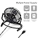 iKross USB Fan USB Mini Desktop Office Fan with 360 Rotation - Black for PC Computer Laptop Chromebook Ultrabook