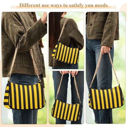 Bolso Tote Clutch con cadenas removibles y cierre con cremallera miniatura 2