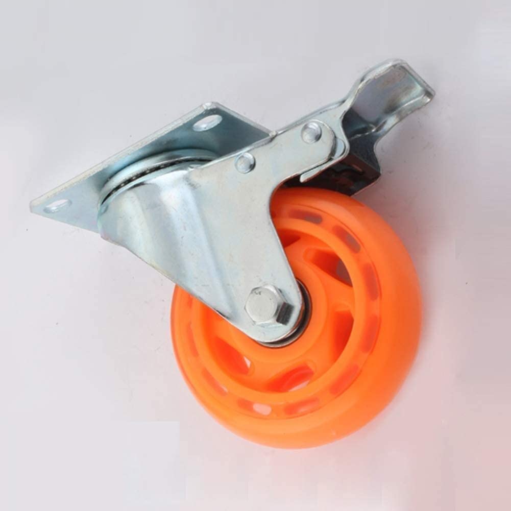Bürorollen Plattenrollen Möbelrollen 3''/100mm/5 Zoll mit Bremse Industrieräder Hochleistungsrollen (5 Zoll)