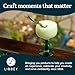 Libbey Cactus Margarita Glasses Set of 4, Durable Green Stemmed Cocktail Glasses, Lead-Free Cactus Glassware, Unique Plant Themed Frozen Margarita Glasses, 16-Ounce