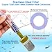 COTONLAKE Stainless steel filter copper tube joint 14mm diameter hose connection, garden, swimming pool, fish tank hose filter, Suction Strainers Used to Remove Debris and Reduce Solid Entry(14mm)