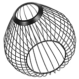 Ambiance chaleureuse : L'abat-jour rétro en fer forgé combine un design ajouré en métal et forme suspendue en goutte pour créer une atmosphère lumineuse et élégante dans votre intérieur, idéale pour sublimer couloirs et cuisines.