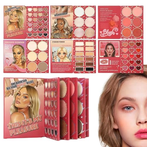 Kit de maquillage anti-teint terne avec highlighter et blush longue tenue