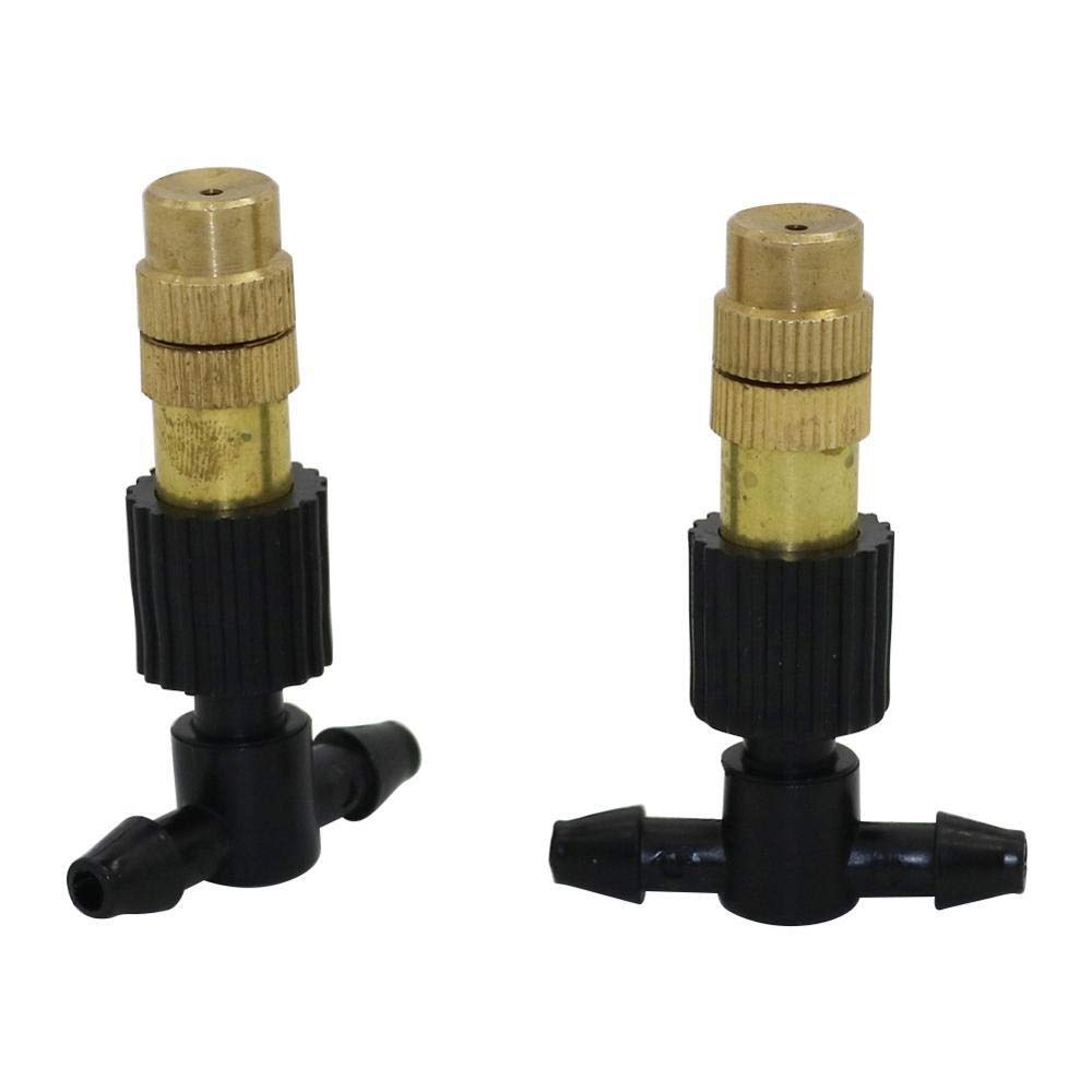 Ogrodnictwo Dripper 5 szt. miedziane dysze mgiełki do szklarni, automatyczne chłodzenie, rozpylacz nawilżający z trójnikiem 4 mm