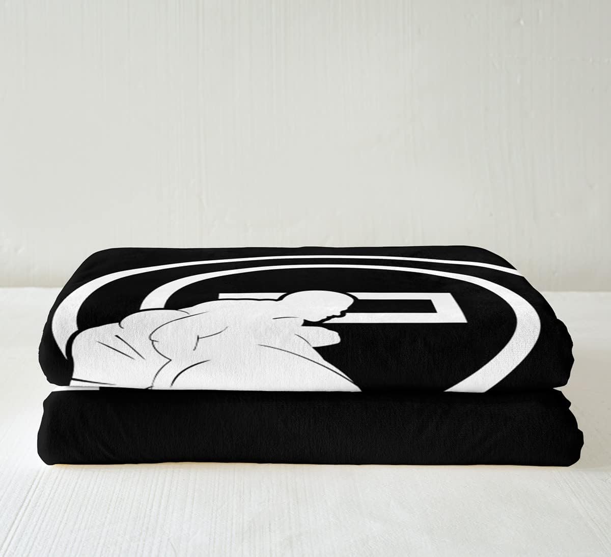 Feelyou Wrestle Sherpa Throw Blanket Kids Sports Theme Plush Blanket for Women Men Wrestler GrFruitsr Decor Fleece Throw Blanket Breathable Black White Fuzzy Flannal Blanket Room Decor Twin 60"x80"