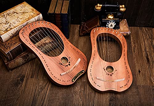 21 String Lyre Harp Massief Houten Mahonie Met Draagtas, Chinese Harp Heptachord voor Beginner Muziek Liefhebbers… - Image 8