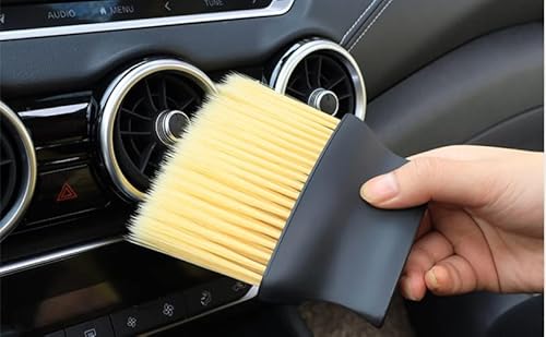 Lazynice 2 Pack Auto Interior Dust Brush, Car Cleaning Brushes Duster, Soft Bristles Detailing Brush Dusting Tool For Automotive Dashboard, Air Conditioner Vents, Leather, Computer,Scratch Free #TOP5