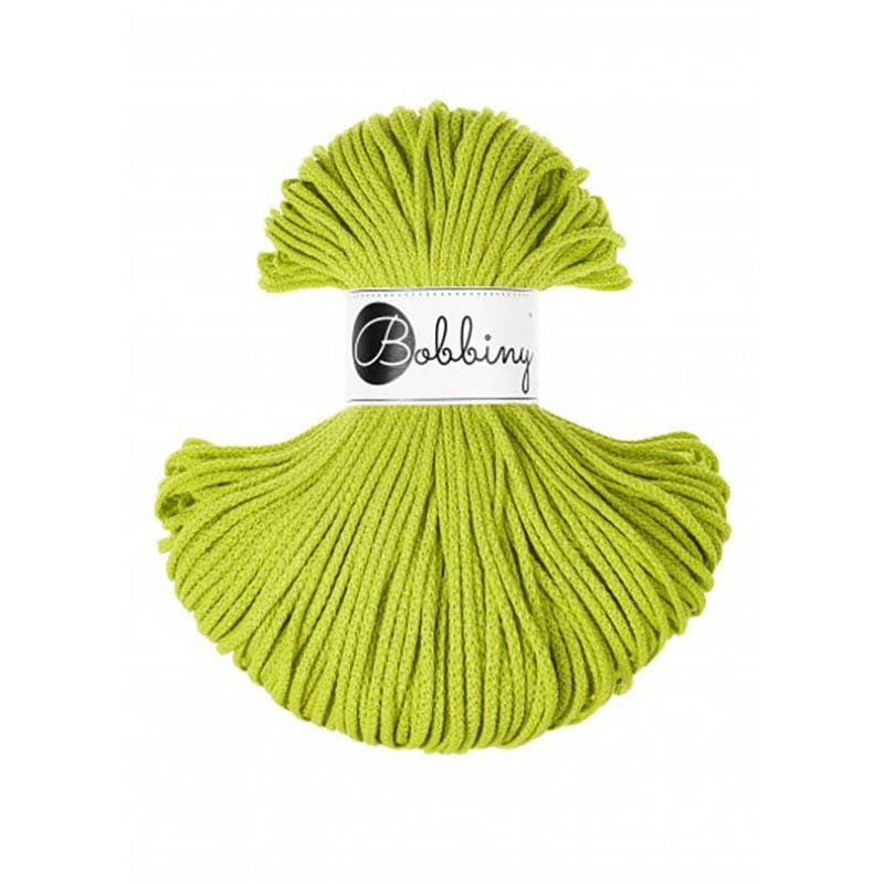 Bobbiny Fil de coton Junior 3 mm Dopamine citron 100 m