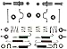 Wagner H17533 Parking Brake Hardware Kit, Rear