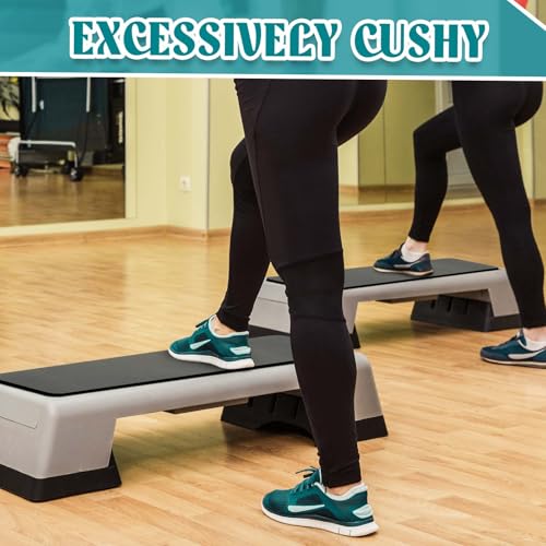 Foilswirl Aerobic Exercise Step Platform Thick Mat Turn Your Stepper Step Platform into a Comfortable Weight Bench for Yoga Extra Cushion for Your Knees, Wrist, and Elbows Protection (35 x 13 Inch) - Thumbnail 4