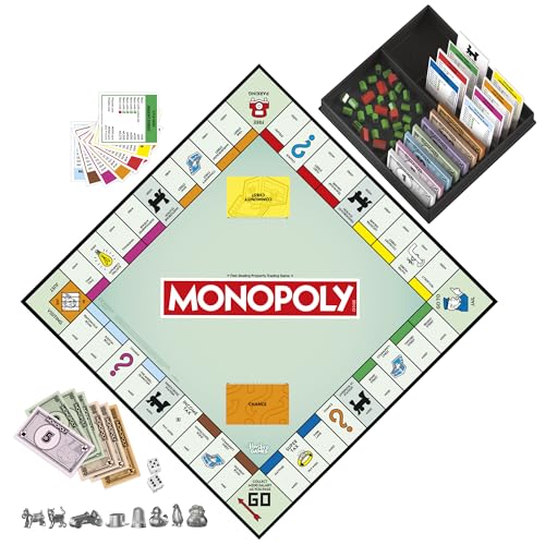 Monopoly Board Game with Storage Tray and Larger Tokens, English language, Irish Game Board, Multi-color - Image 3