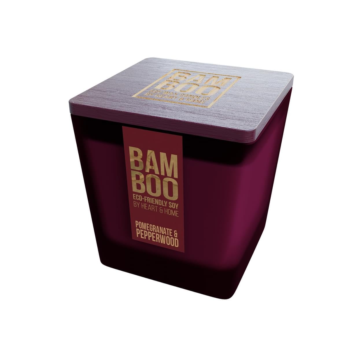 Bamboo White Pomegranate & Pepperwood - Large Jar Candle