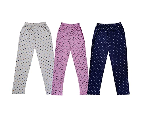 Image of KAYU Kids 100% Cotton Printed Capri for Girls - Regular Fit [Pack of 3]