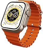 Smartwatch HW8 Ultra Série 8 Original 2023, 2.02", IP68, Bluetooth 5.2, GPS, NFC, Monitor Cardíaco, Chamadas, Tela Sempre Acesa, Controle de Música, Notificações, Bateria de Longa Duração