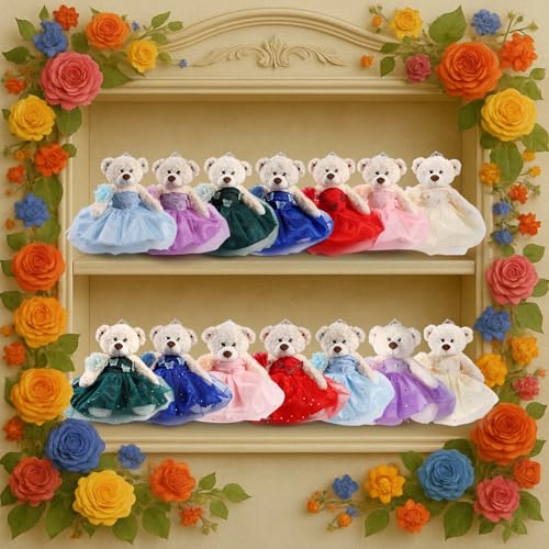 Muñeca Quinceanera Teddy Bear con Vestido, Decoración 15 Años miniatura 6