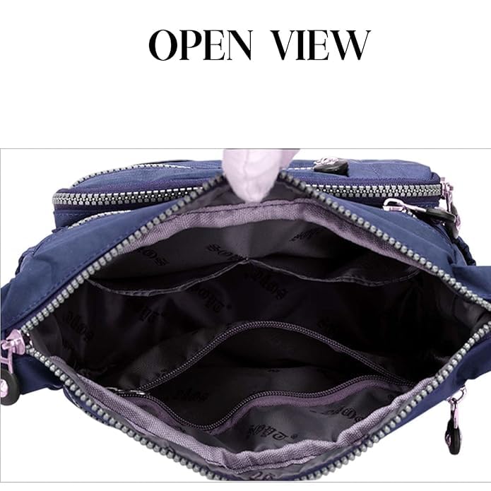 Image of ketmart Crossbody Bags Waterproof for Women Handbags Shoulder Bag with Adjustable Strap Women's Crossbody Purses polyester Fabric.