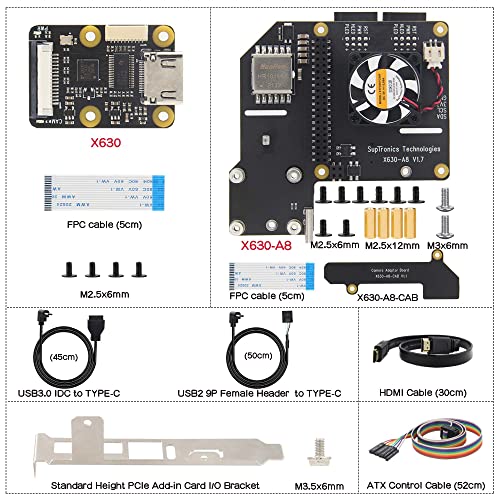 Geekworm KVM-A8 PCIe Version for Raspberry Pi 4 Model B KVM Over