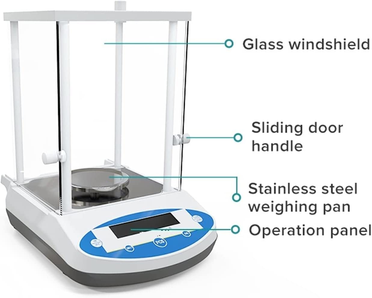 Báscula digital Balanza analítica Báscula digital de laboratorio Balanza electrónica Balanza de precisión Rango de escala: 200/300/500 g Resolución: 0.001 g Báscula de cocina