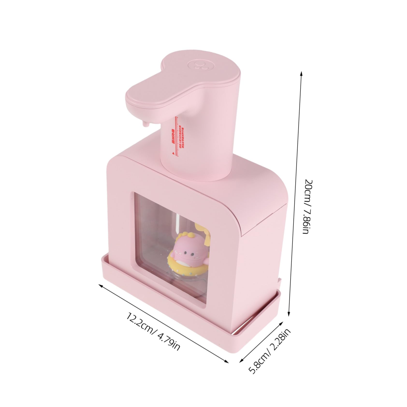 SHINEOFI distributore di sapone ricaricabile distributori di lozione distributore di sapone per controsoffitto ABS Pink