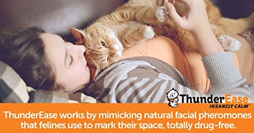 Thunderease Cat Calming Pheromone Diffuser Refill | Powered By Feliway | Reduce Scratching, Urine Spraying, Marking, And Anxiety (60 Day Supply) #TOP5