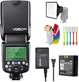 Godox V860II-C E-TTL HSS 1/8000s 2.4G GN60 Li-ion Battery Camera Flash Speedlite Light Compatible for Canon EOS Cameras with USB LED