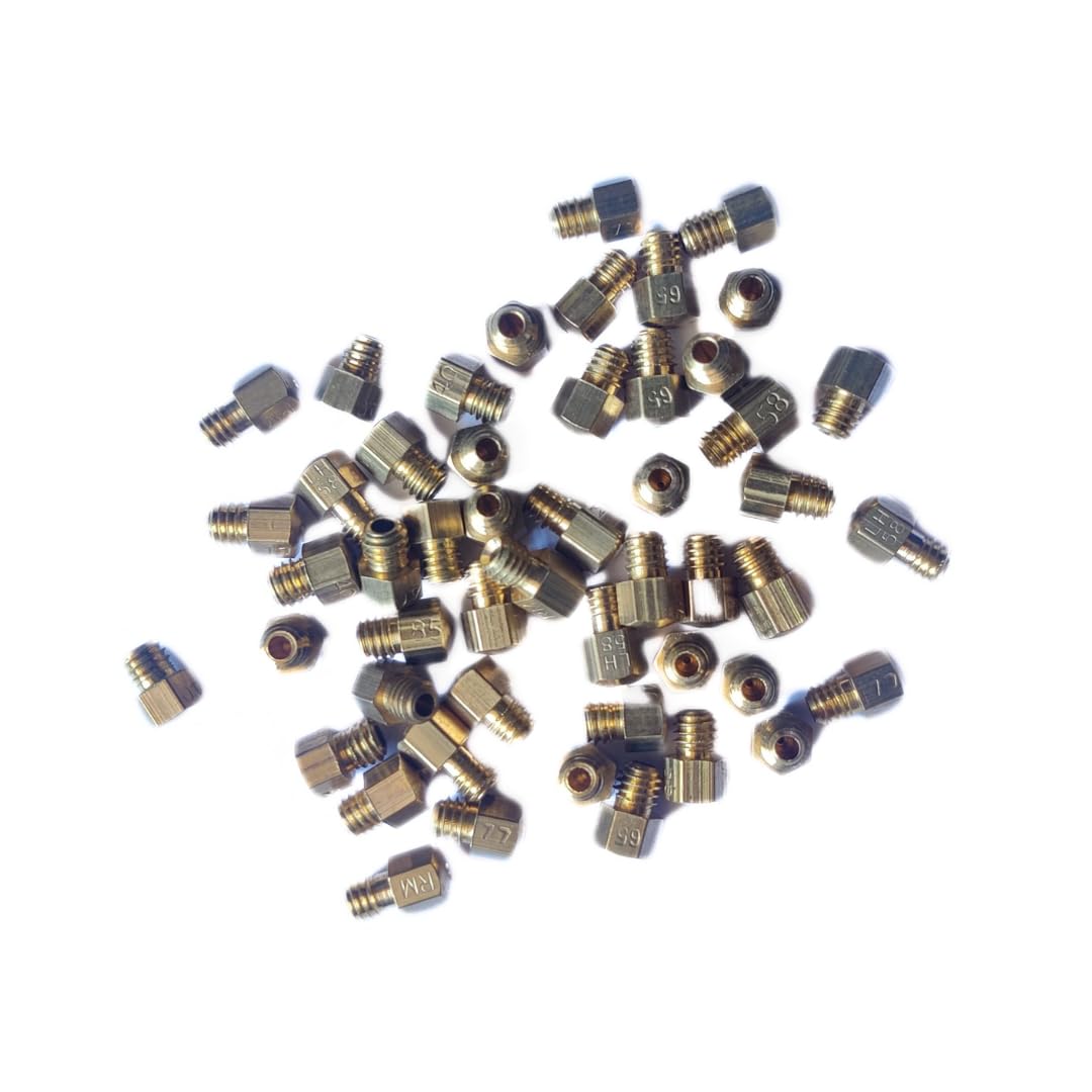 Generasis Brass Jet Nozzles for Size 45, 58, 65, 77, 85 LPG Gas
