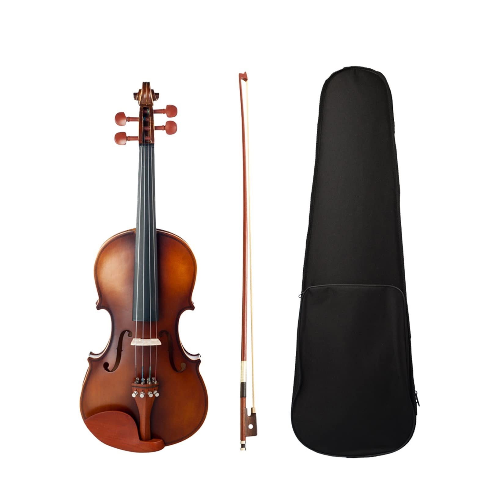 Violino Acoustic 4/4 Full Size Fiddle W/Accessorio In Prua 4 Strumenti A Corda Violino In Legno Massello Violino