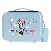 Disney Wild Flower – Beauty case adattabile con tracolla, 29 x 21 x 15 cm