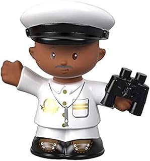 Replacement Captain Beau Figure Holding Binoculars for Fisher-Price Little People Travel Together Friend Ship Playset - FHD92