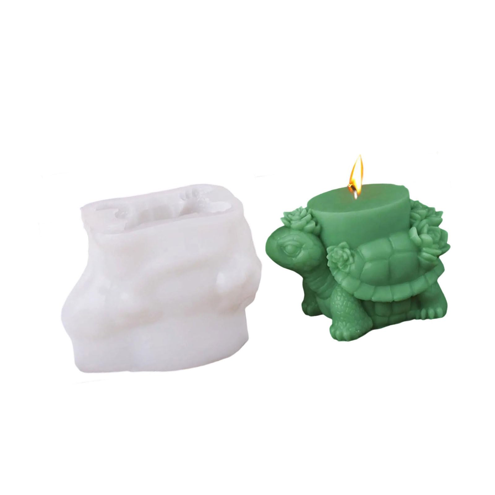 Xjdzineq Sea Creature Silicone Molds 3D Tortoise for Epoxy Resin Soap Making Gypsum Mold