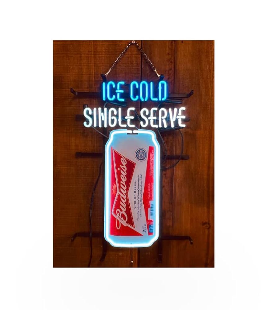 Amazon | Budweiser バドワイザー 特大 ガラス ネオン サイン