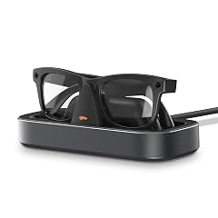 Charging Station for Meta Ray-Ban Glasses - Wayfarer Skyler Headliner Oakley Meta HSTN Charger with LED Indicator Space