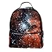 Galaxy Nebula Starry Print Zaino leggero per college Viaggi Scuola Bookbag Casual Daypack per uomini e donne, Multicolore, Taglia unica