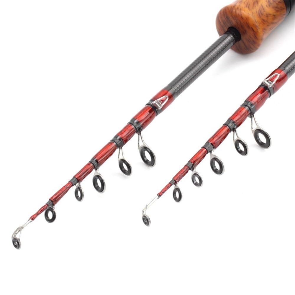 Wędka, Wędka muchowa UL Modulated Retractable Fly Rod, lekka, prosta rączka, konstrukcja z paszczą konia