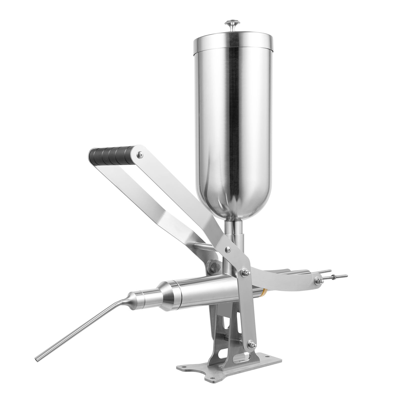 Manual Churros Maker Machine, 5L/1.32Gal Commercial Latin Fruit Donut Machine Dessert Filler, Countertop Stainless Steel Churros Maker Vertical Type Donuts Maker Machine for Home Restaurants Bakeries