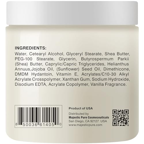 Majestic Pure SHEABODYBUTTER8OZWITHFCO Shea Body Butter - Intense Hydrating With Fractionated Coconut Oil, Jojoba, And Vitamin E thumb #2