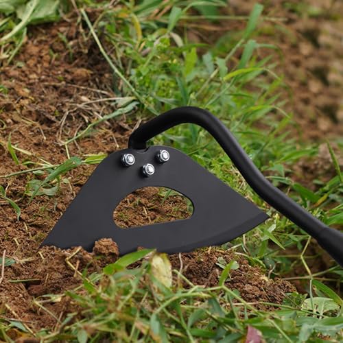 EUIJOIP Hoe Garden Tool, Hollow Hoe with 55 Inch Long Handle, Adjustable Manual Weeder Heavy Duty...