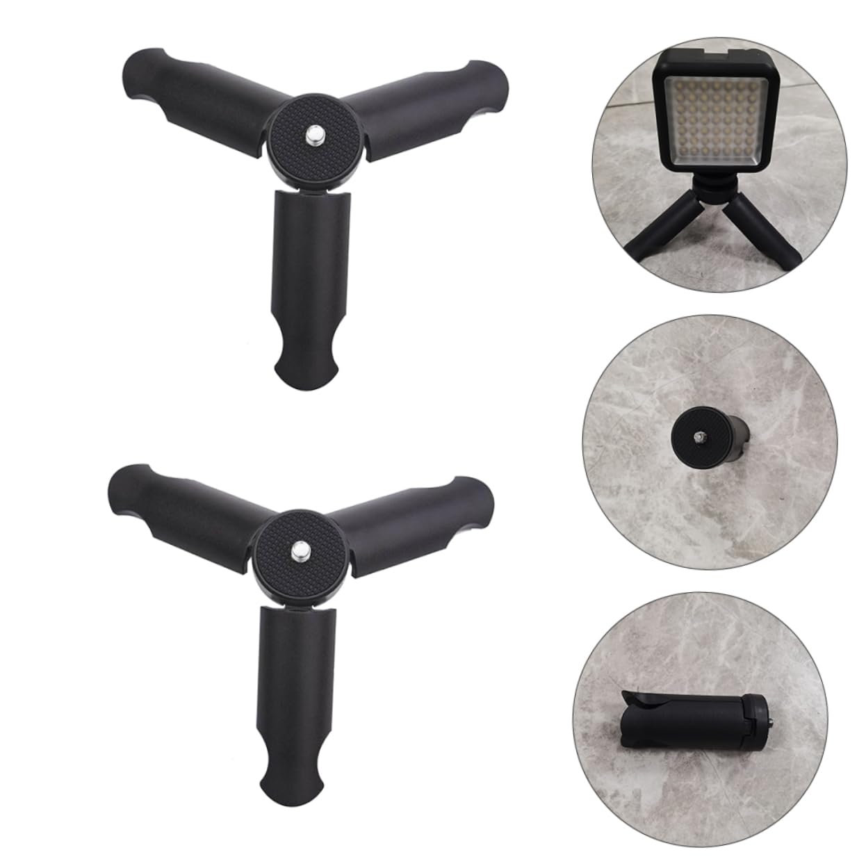 VILLCASE 4piezas Soporte para Teléfono Móvil Trípode De para Fotografía Grabación y Transmisión Directo Mesa Trípode De Cámara De para Móvil