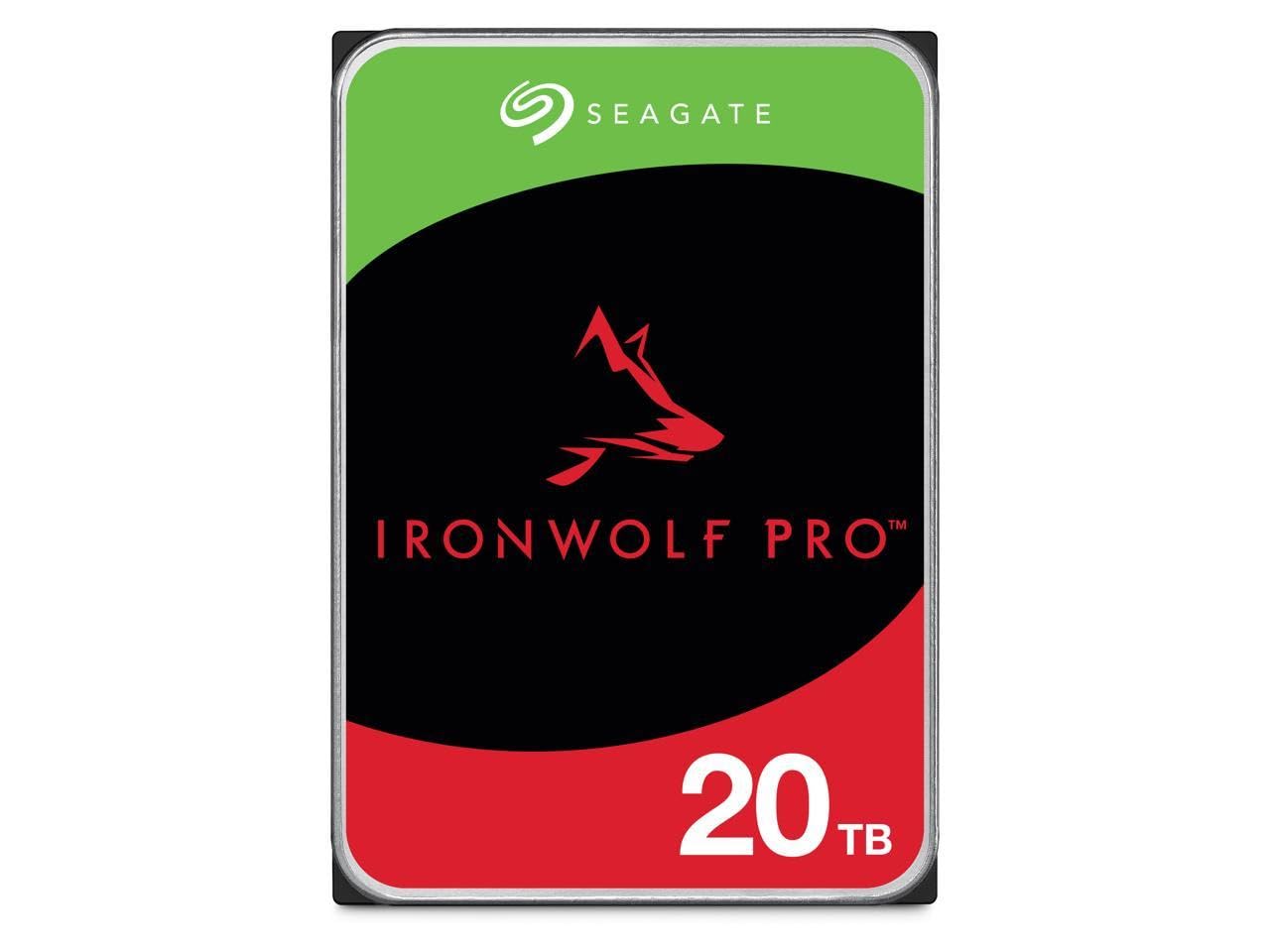 Seagate (Recertified IronWolf Pro 20TB Enterprise NAS Internal HDD Hard Drive – CMR 3.5 Inch SATA 6Gb/s 7200 RPM 256MB Cache for RAID Network Attached Storage (ST20000NT001)