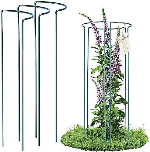 8 Stk Pflanzenstützen Rund Rankhilfe Blumenstütze Strauchstütze