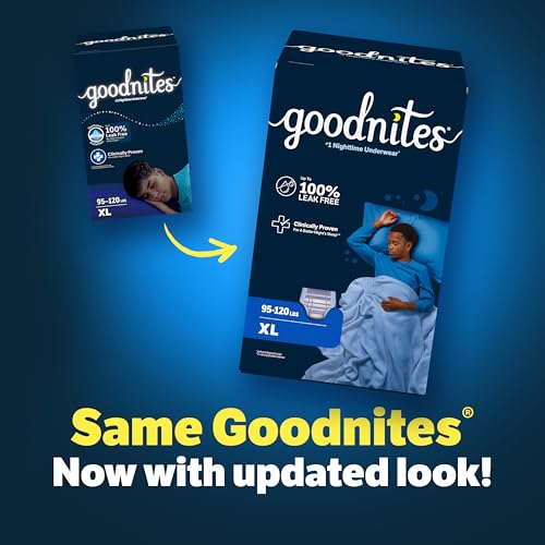 GoodNites Boys Nighttime Underwear, Size Extra Large, 28 Ct, 2 Packs of 14 - image 3