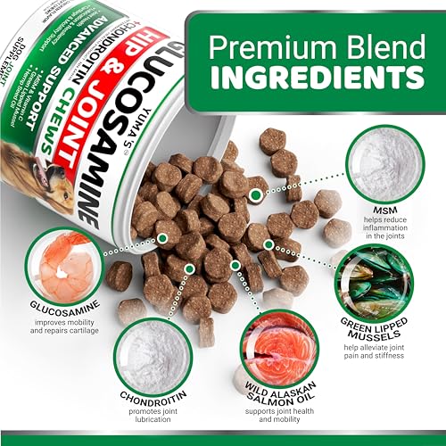 Glucosamine for Dogs - Hip and Joint Supplement for Dogs - 170 Ct - Glucosamine Chondroitin Chews - Joint Pain Relief Supplement with MSM - Advanced Health - Mobility Support - Made in USA - Image 4