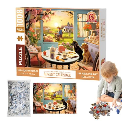Puzzle avec calendrier du compte à rebours : créez des souvenirs uniques en famille
